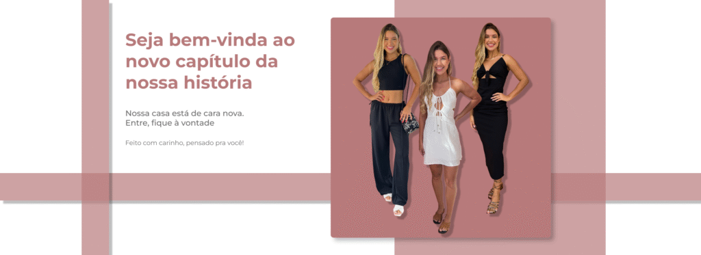 Banner de boa vindas da loja Bongiê