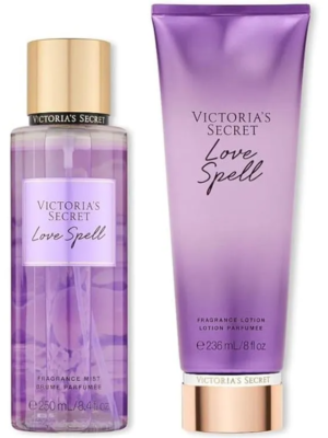 KIT LOVE SPELL - VICTORIA'S SECRET - HIDRATANTE E BODY SPLASH