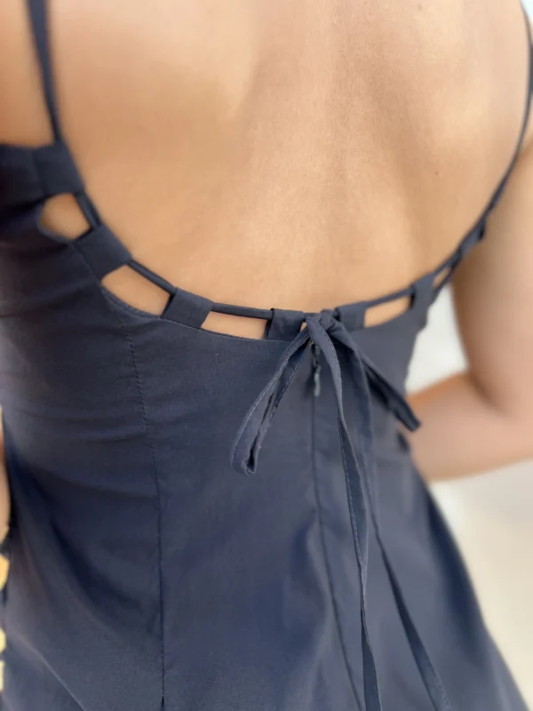 VESTIDO MIDI ABERTURA COM AMARRAÇÃO