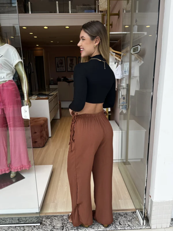 CALÇA TAYNARA AMARRAÇÃO LATERAL